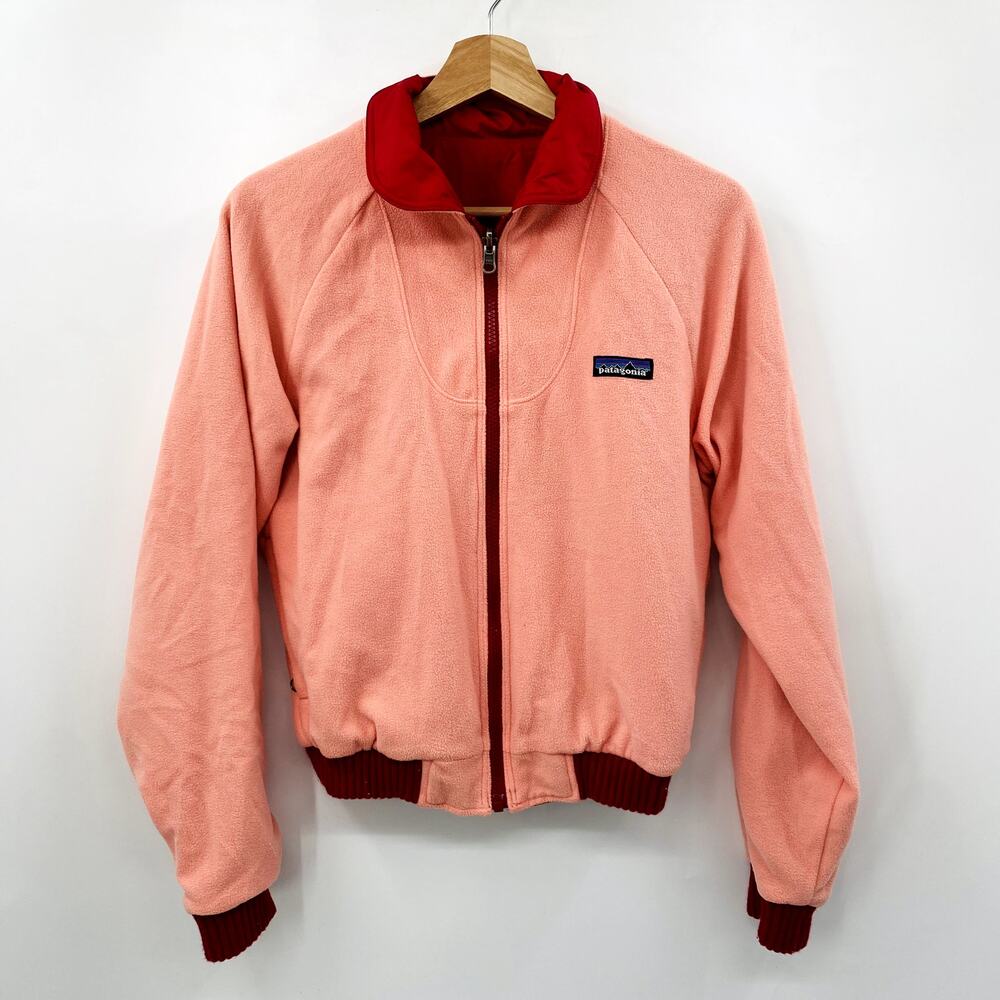Vintage Patagonia Reversible Red Pink Full Zip Insulated Jacket